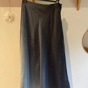 Primark Gray Maxi A-Line Skirt for Work